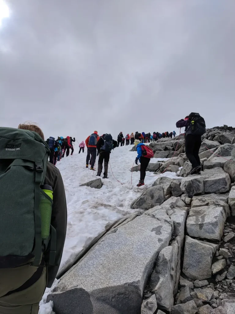 Steep after the glacier