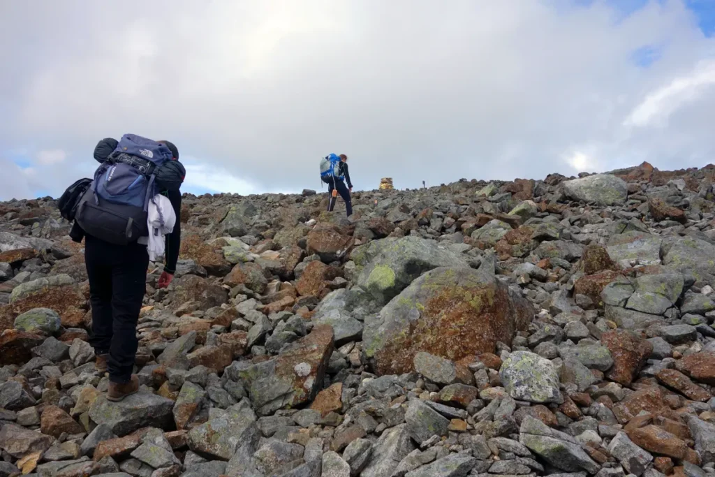 100m left to the top of Halti