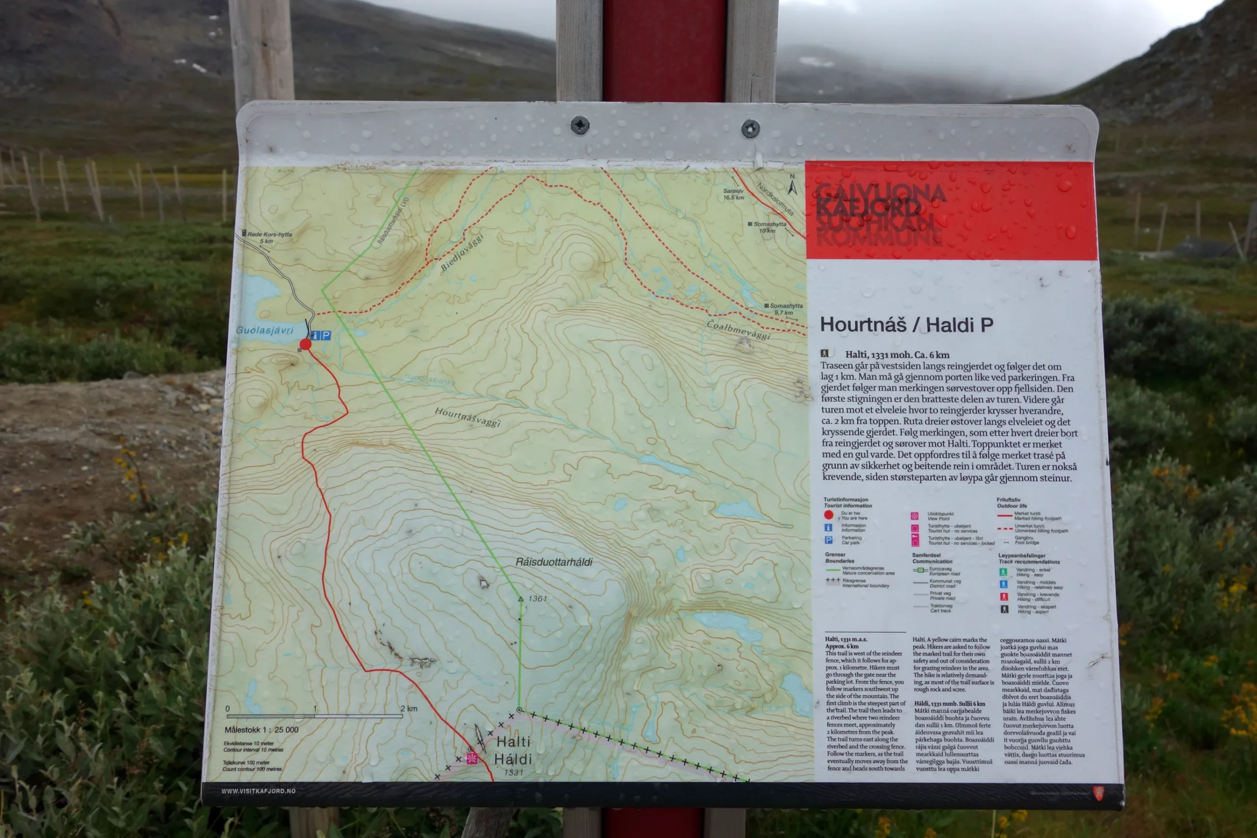 Map Halti Norway