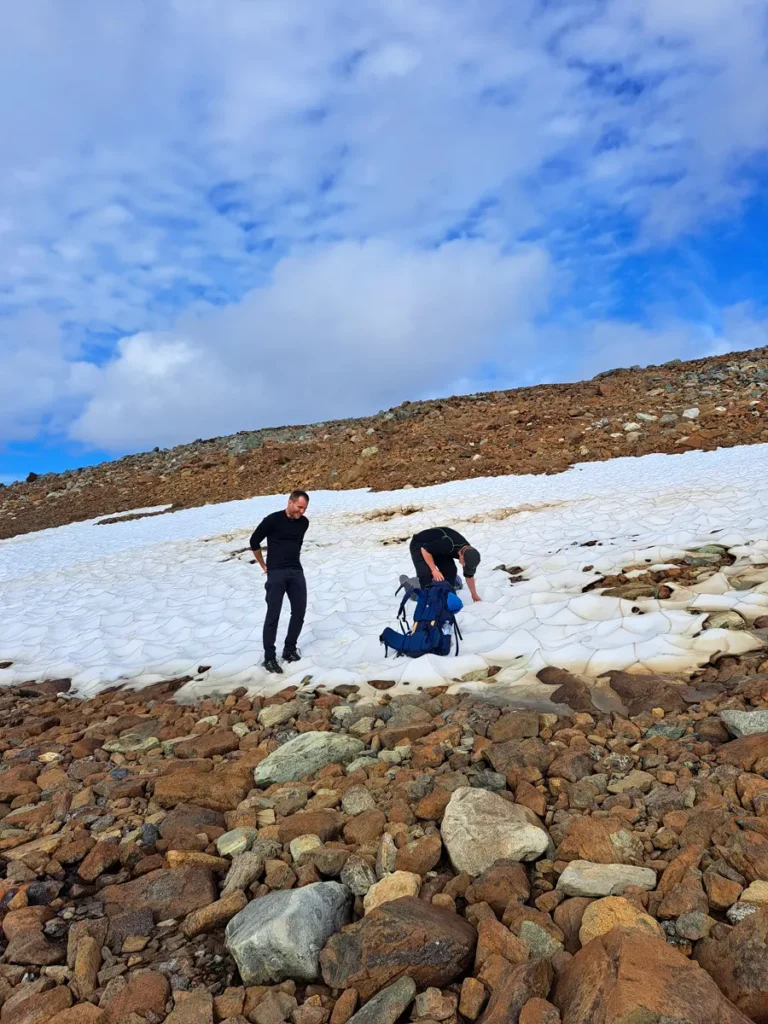 Cooling snow on the Halti slope